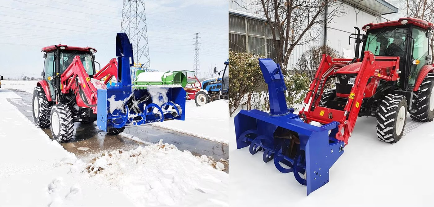 Equipped with a heavy-duty snow Equipped with a heavy-duty snow