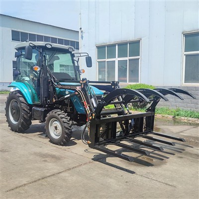 Llwythwr Tractor a Yrrir gan Fferm Fach Gyda pheiriant torri gwair disg