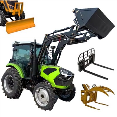 Cloddiwr Tractor Fferm Llwythwyr Backhoe Diesel 4x4