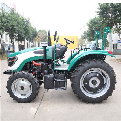 Fferm Tractor Olwyn Mini 4 Olwynion Drive Tractors Amaethyddol Compact Amlswy...